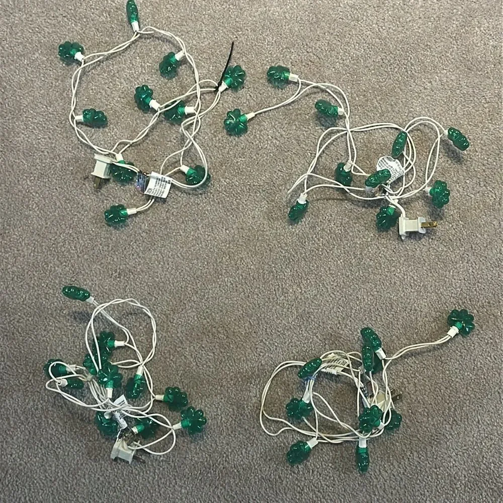Mini Shamrock String Lights Set of Four!